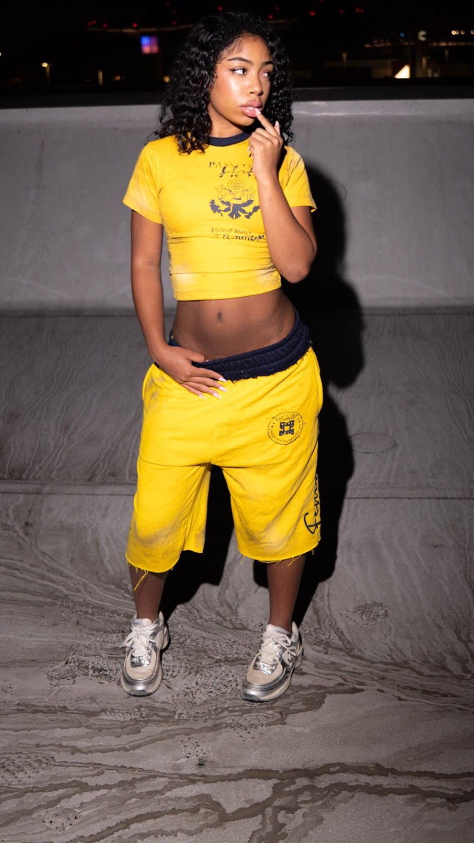 “Passport Junkie” crop top