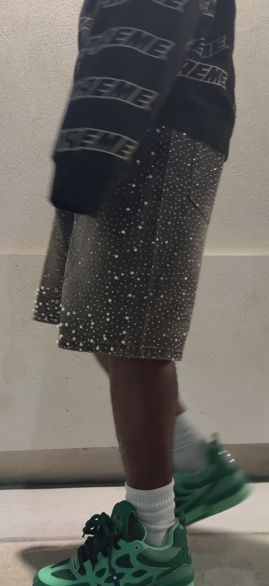 Starlight Studded Denim Shorts